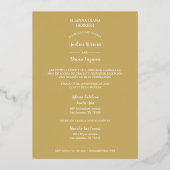 Foto Quinceañera Español Efecto Encaje Dorado Folie Uitnodiging (Achterkant)