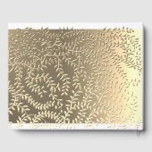 Foto Quinceanera Navy blauw en goud Gastenboek (Achterkant)