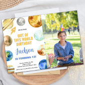 Foto Raket Outer Space Verjaardag Uitnodigingen