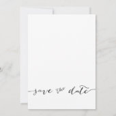 Foto Rand Modern Wit Bewaar de Datum Save The Date (Achterkant)