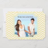 Foto Ranunculus Typography Modern Wedding Kaart (Achterkant)