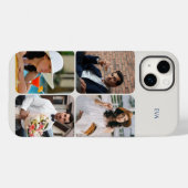 Foto-raster 4 afbeeldingen naam of initialen neutr Case-Mate iPhone case (Achterkant (horizontaal))
