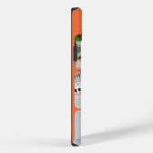 Foto-raster 6 afbeeldingen naam of initialen Oranj Case-Mate iPhone Case (Achterkant / Rechts)