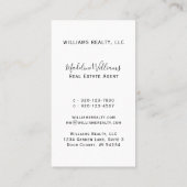 Foto Real Estate Agent Visitekaartje (Achterkant)