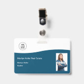 Foto Real Estate Logo Name Badge (Voorkant met clip)