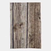 Foto Realistic Rustic, Weathered Wood Board Theedoek (Verticaal)