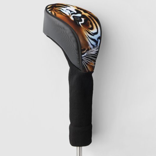 Foto Realistic Tiger Portret Golfheadcover (Schuin)
