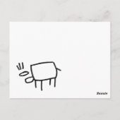 foto realistische tekening van een helikopter briefkaart (Achterkant)