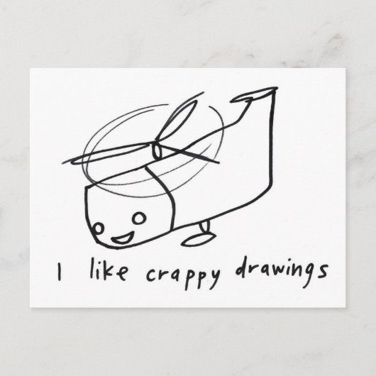 foto realistische tekening van een helikopter briefkaart (Voorkant)