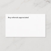 Foto Realtor Business Referral Kaarten Visitekaartje (Achterkant)