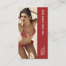 Foto: Red Bikini Barista Dubbelnummer koffie Klantenkaartje