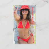 Foto Red Bikini Coffee Drive-Thru Loyalty Card (Voorkant)