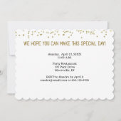 Foto Red Egg en Ginger Invitation met Gold Kijk Kaart (Achterkant)