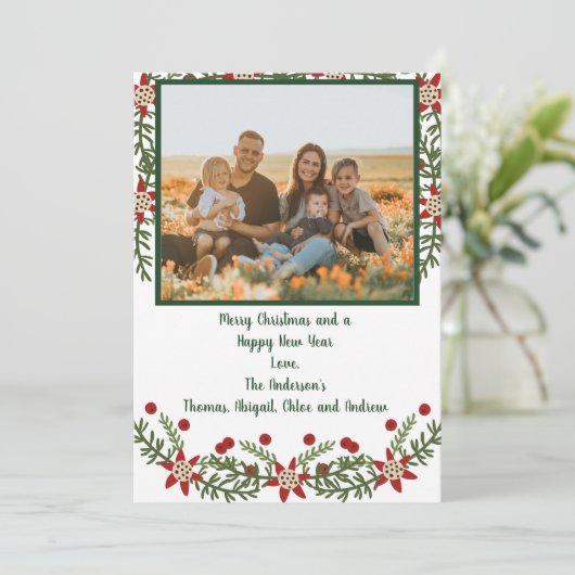 Foto: Red Green-kerstkaart (Staand voorkant)