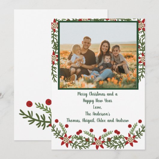 Foto: Red Green-kerstkaart (Voorkant / Achterkant)