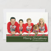 Foto Red Green | kerstkaart voor reisvakantie Kaart (Voorkant)