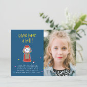 Foto: Red Gumball Machine Snoep Bubble Gum Party Kaart (Staand voorkant)