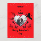 Foto Red Heart Love Cupid  Valentijnsdag Feestdagenkaart (Voorkant)