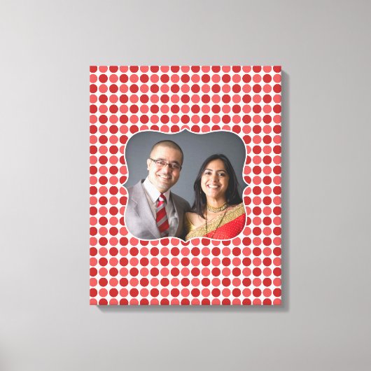 Foto Red Polka [16x20] inch Canvas Print (Voorkant)