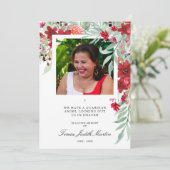 Foto Red Shades Botanical Floral Garland (Staand voorkant)