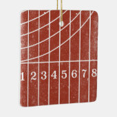 Foto Red Track-kerstdecoratie voor Runners Keramisch Ornament (Rechts)