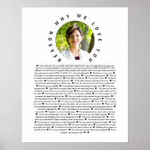 Foto redenen waarom we van je houden poster