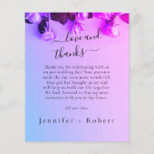 Foto Regenboog Bruiloft Dank u kaart (Achterkant)