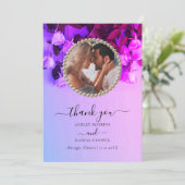 Foto Regenboog Bruiloft Dank u kaart (Staand voorkant)