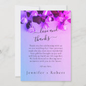 Foto Regenboog Bruiloft Dank u kaart (Achterkant)