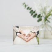 Foto Regenboog Confetti Visitekaartje (Staand voorkant)