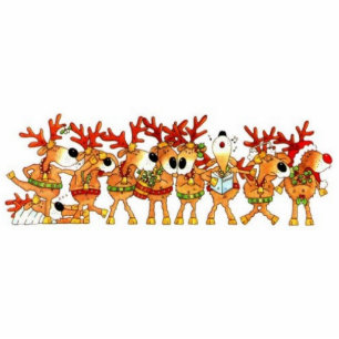 Foto: Reindeer Kerstmis Magnet Fotobeeldje Magneet