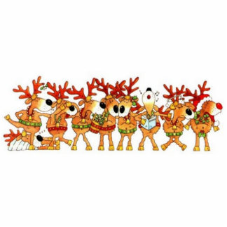 Foto: Reindeer Kerstmis Magnet Fotobeeldje Magneet