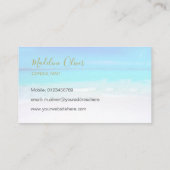 Foto Reizen Professioneel Gold Ocean Beach Zee Visitekaartje (Achterkant)