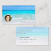 Foto Reizen Professioneel Gold Ocean Beach Zee Visitekaartje (Voorkant / Achterkant)