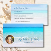 Foto Reizen Professioneel Ocean Beach Zee Blauw Visitekaartje