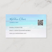 Foto Reizen QR Code Professional Ocean Beach Visitekaartje (Achterkant)