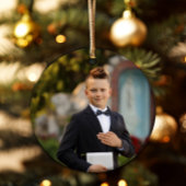 Foto Religieus Kruis Jongen Eerste Communie Keramisch Ornament