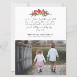 Foto Religieuze Christelijke Kaart Johannes 3:16