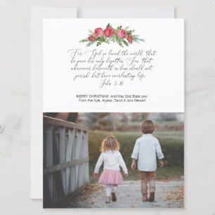 Foto Religieuze Christelijke Kaart Johannes 3:16