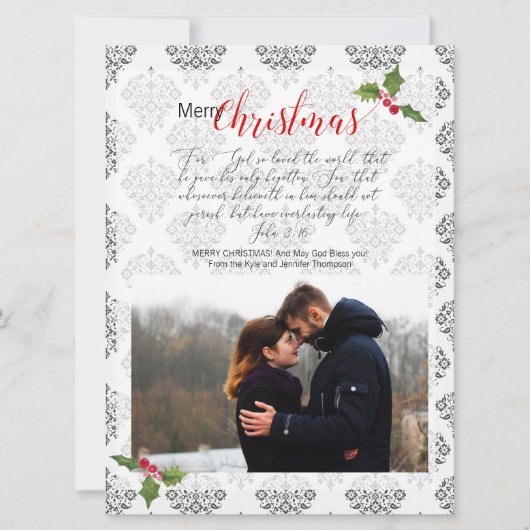 Foto Religieuze Christelijke Kaart John 3:16 (Voorkant)