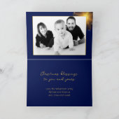 FOTO Religieuze Kerst Kaart Zegen Elegant (Binnen)