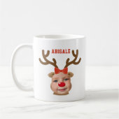 Foto rendier gezicht meisje Mok (Links)