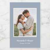 Foto repesal Dinner Dusty Blue Wijn Etiket (Enkel label)