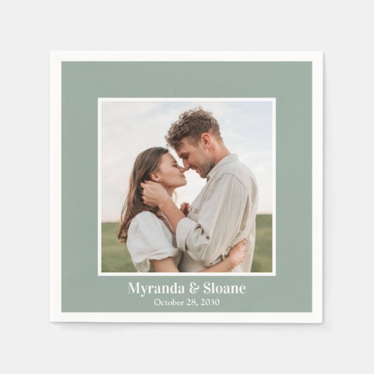 Foto repesal Dinner Eucalyptus Napkins Servet (Voorkant)