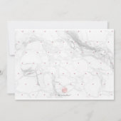 Foto Reserva de datum Agenda Marmer Roze Goud Kaart (Achterkant)