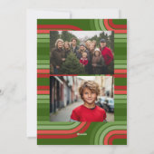 Foto retro Arch Line Art en Off Center Pic Feestdagenkaart (Achterkant)