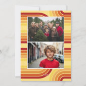 Foto retro Arch Line Art en Off Center Pic Feestdagenkaart (Achterkant)