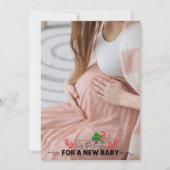 Foto Retro Dit Het Seizoen Zwangerschap Aankondigi Feestdagenkaart (Voorkant)