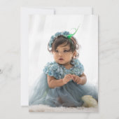 Foto Retro Groovy 70's Thema 1e Verjaardag Kaart (Achterkant)