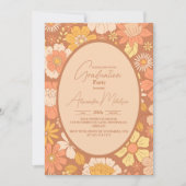 Foto Retro Groovy 70's Theme Afstuderen Kaart (Voorkant)